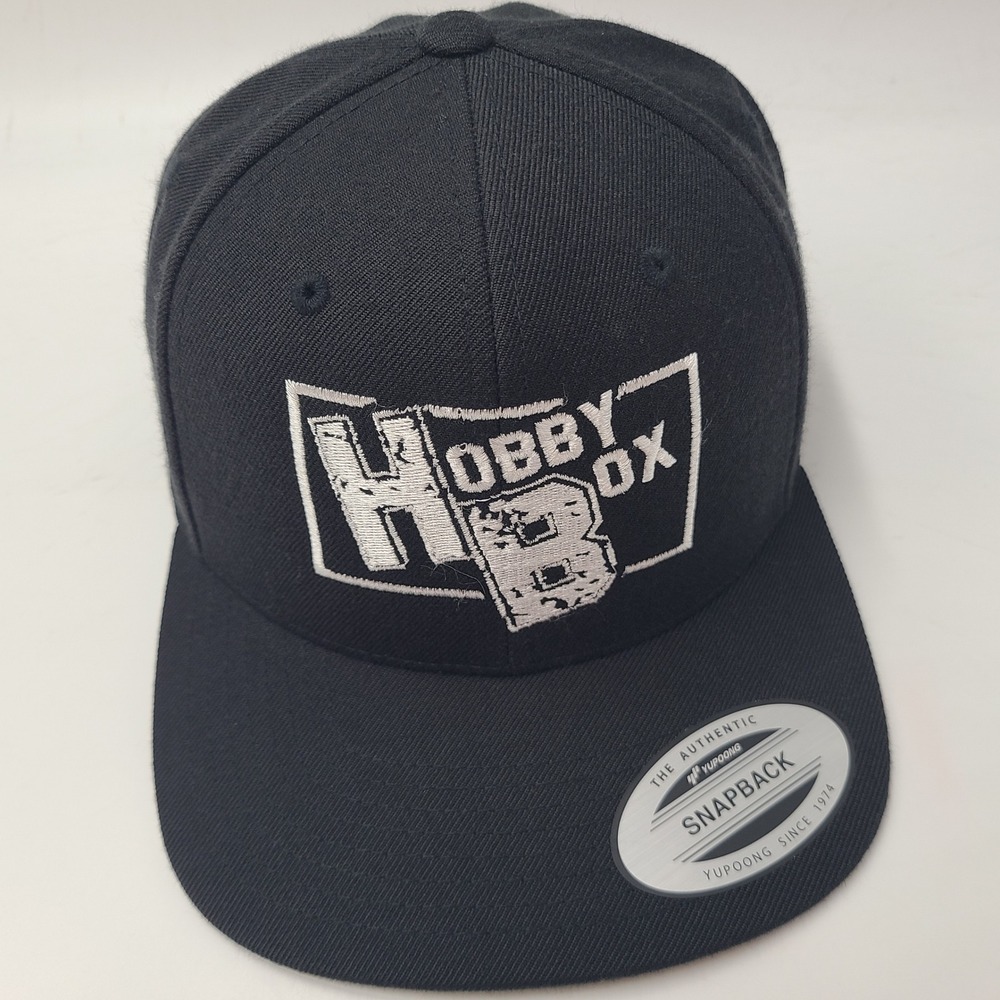 Hobby Box Hat Snapback Yupoong Black‎ White Trading Cards Sports Wool Blend Men